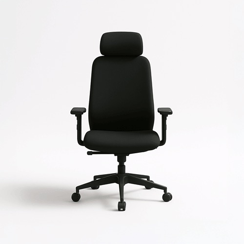 [FURN_0269] Office Chair Black